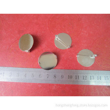Round Shape Metal Brooch Safety Pin for Garments